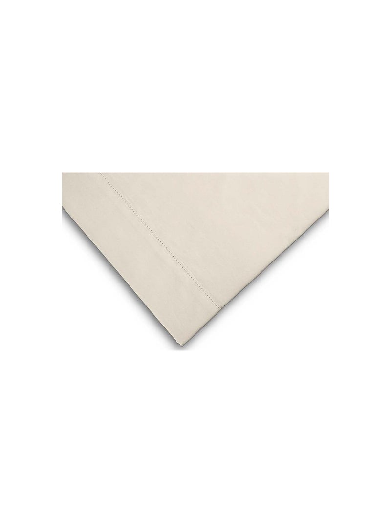 Drap plat en coton percale CAMILLE, par songe de camille Ecru - Kiabi