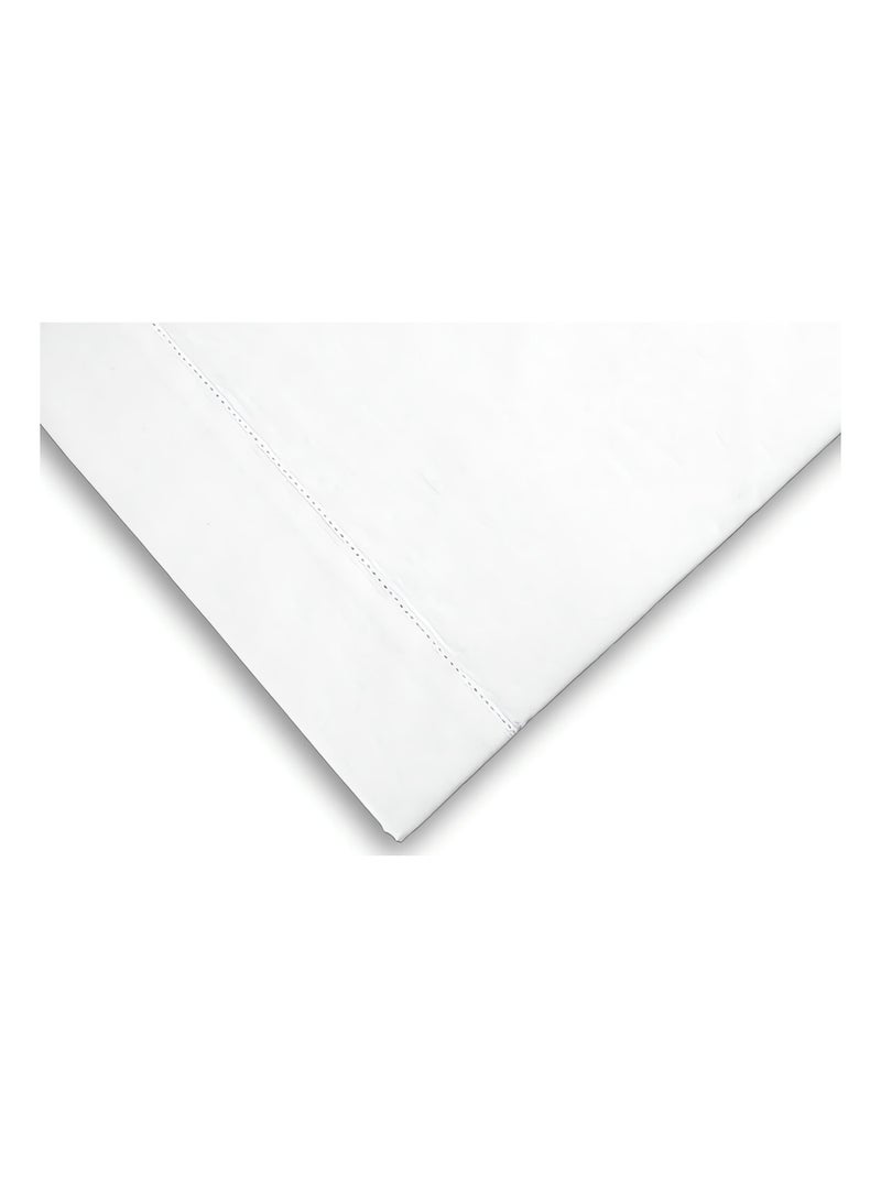 Drap plat en coton PERCALE, par Soleil d'ocre Blanc - Kiabi