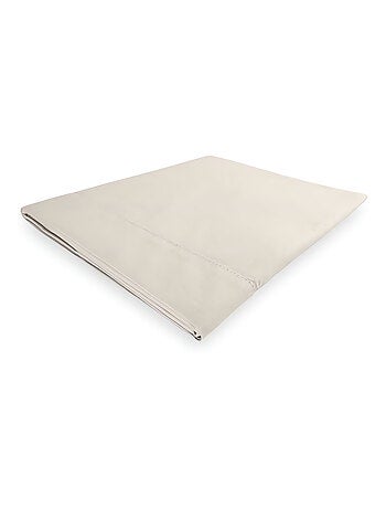 Drap plat en coton PERCALE, par Soleil d'ocre