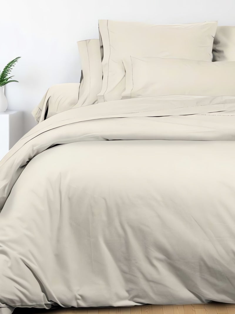 Drap plat en coton PERCALE, par Soleil d'ocre Ecru - Kiabi
