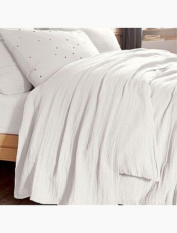 Drap plat en double Gaze de coton