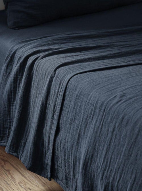 Drap plat en double Gaze de coton - Kiabi