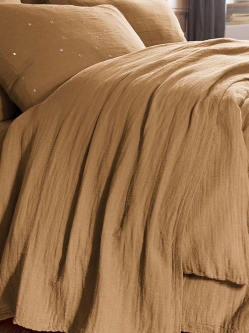 Drap plat en double Gaze de coton - Kiabi