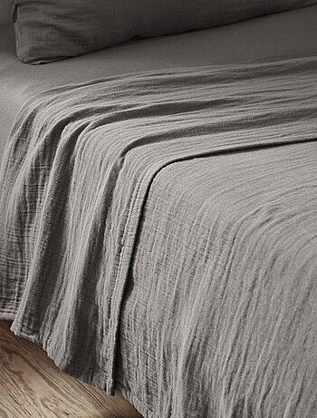 Drap plat en double Gaze de coton