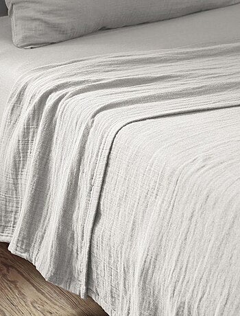 Drap plat en double Gaze de coton