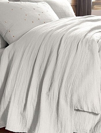 Drap plat en double Gaze de coton
