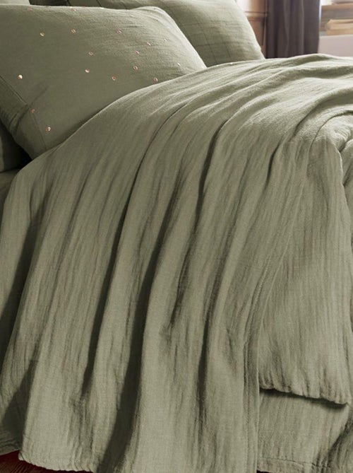Drap plat en double Gaze de coton - Kiabi