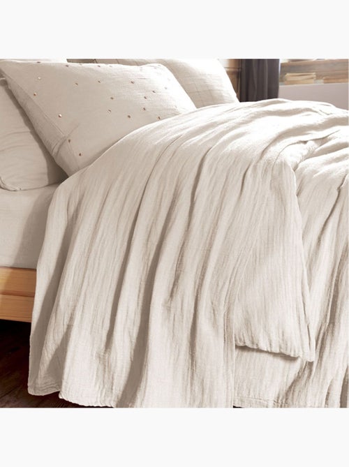 Drap plat en double Gaze de coton - Kiabi