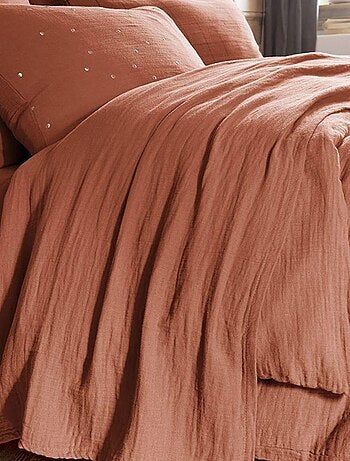 Drap plat en double Gaze de coton