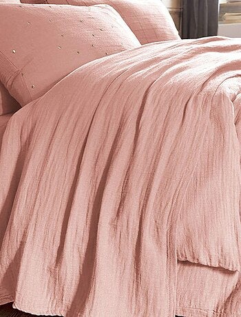 Drap plat en double Gaze de coton