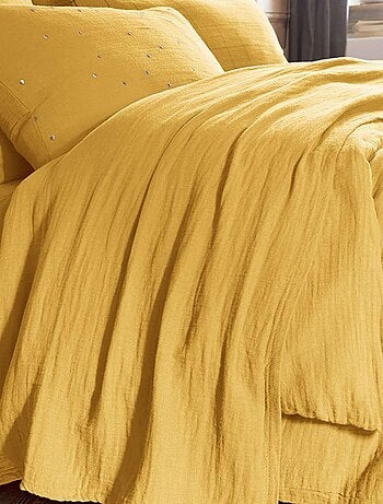 Drap plat en double Gaze de coton