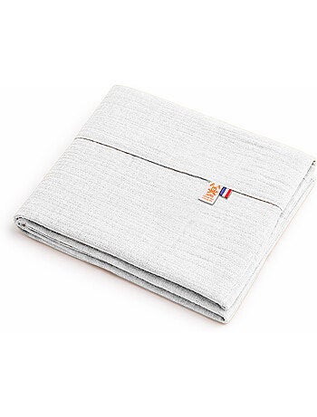 Drap Plat en Gaze de Coton Bio Blanc