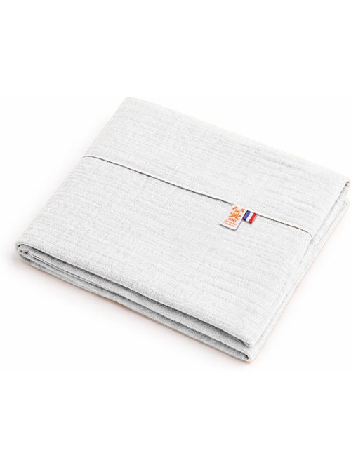 Drap Plat en Gaze de Coton Bio Blanc - Kiabi