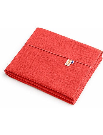 Drap Plat en Gaze de Coton Bio Blanc