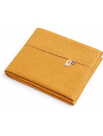 Drap Plat en Gaze de Coton Bio Blanc