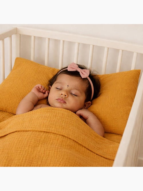 Drap Plat en Gaze de Coton Bio Honey - Kiabi