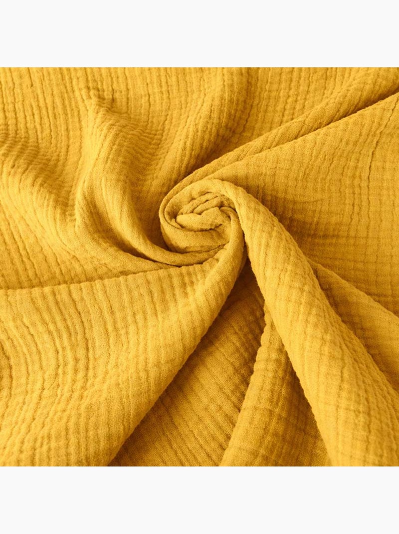 Drap Plat en Gaze de Coton Bio Honey Beige - Kiabi