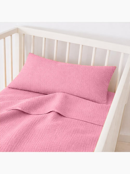 Drap Plat en Gaze de Coton Bio - Kiabi Drap Plat en Gaze de Coton Bio - Kiabi