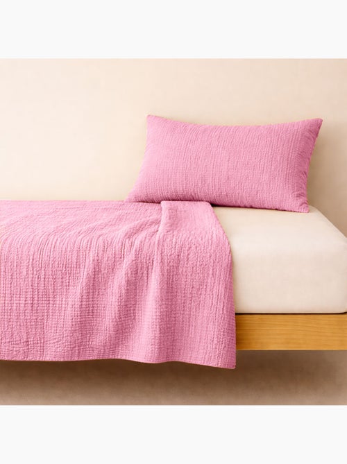 Drap Plat en Gaze de Coton Bio - Kiabi Drap Plat en Gaze de Coton Bio - Kiabi