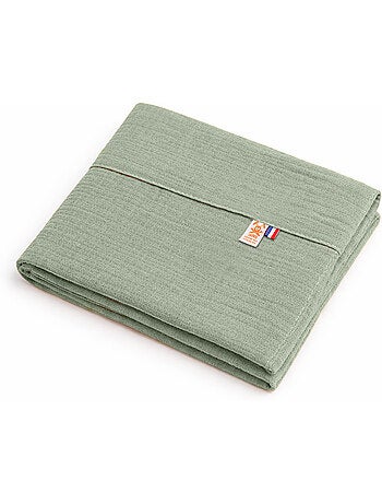 Drap Plat en Gaze de Coton Bio Blanc
