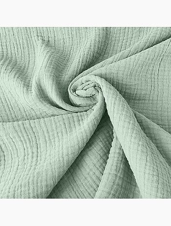 Drap Plat en Gaze de Coton Bio Blanc