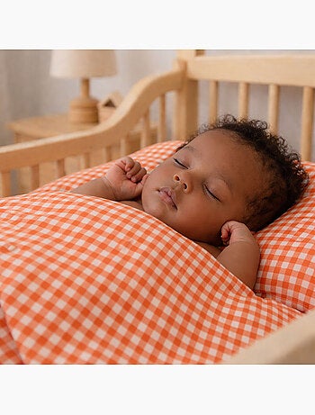 Drap Plat en Gaze de Coton Bio Blanc