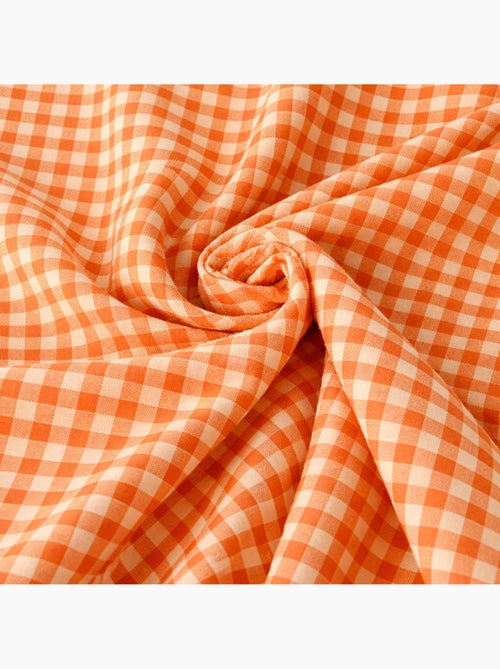 Drap Plat en Gaze de Coton Bio Vichy - Kiabi