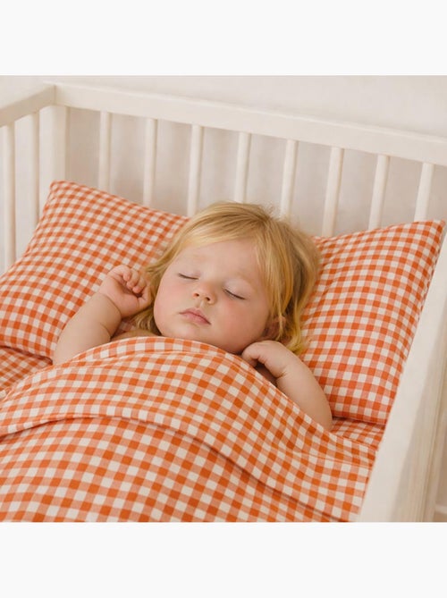 Drap Plat en Gaze de Coton Bio Vichy - Kiabi