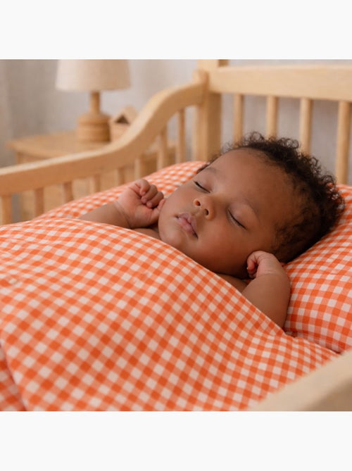 Drap Plat en Gaze de Coton Bio Vichy - Kiabi