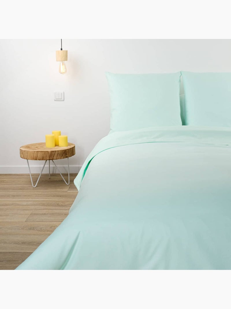 Drap plat en mélange 57 fils AISANCE Mauve lilas - Kiabi