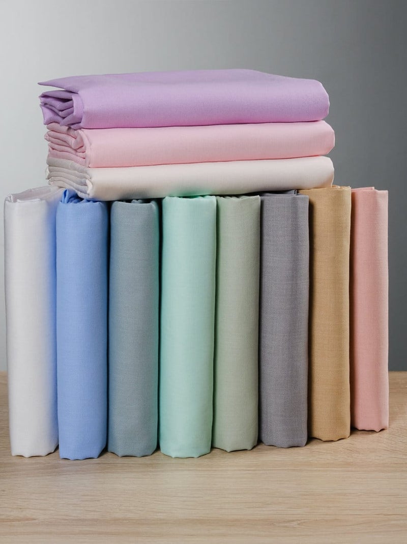 Drap plat en mélange 57 fils AISANCE Saumon - Kiabi
