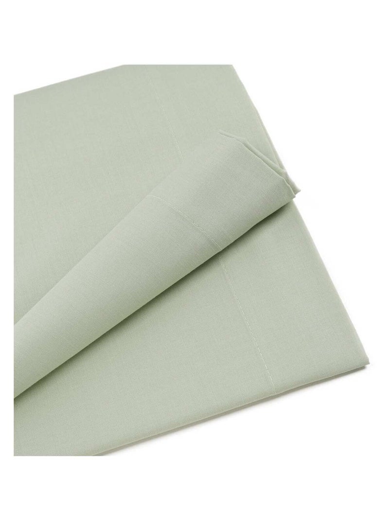 Drap plat en mélange 57 fils AISANCE Saumon - Kiabi