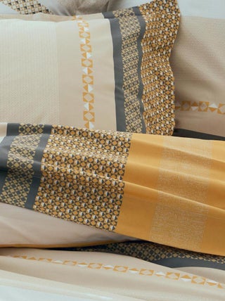 Drap plat en percale de coton au style ethnique chic