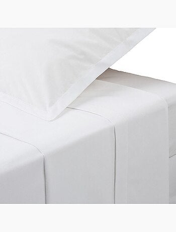 Drap plat en percale de coton confort