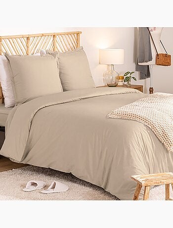 Drap plat en percale de coton confort