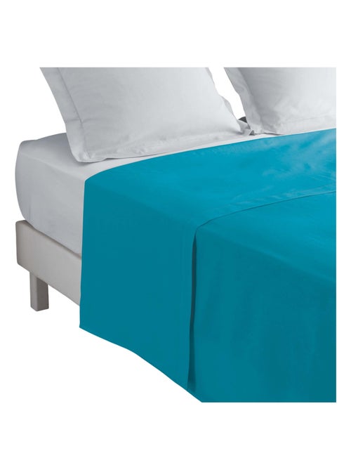 Drap plat en percale de coton Terracotta - Kiabi