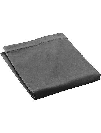 Drap plat en percale de coton terracotta