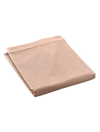 Drap plat en percale de coton Terracotta