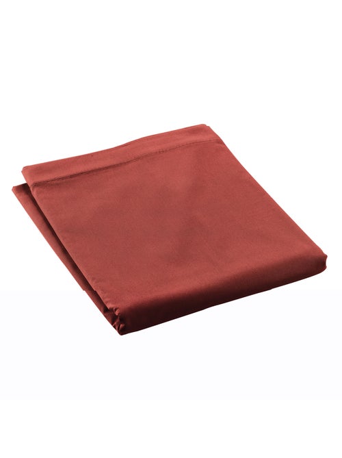 Drap plat en percale de coton Terracotta - Kiabi