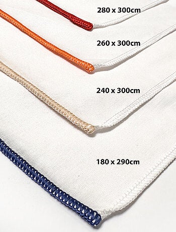 Drap plat en polycoton PERCALE, par Soleil d'ocre