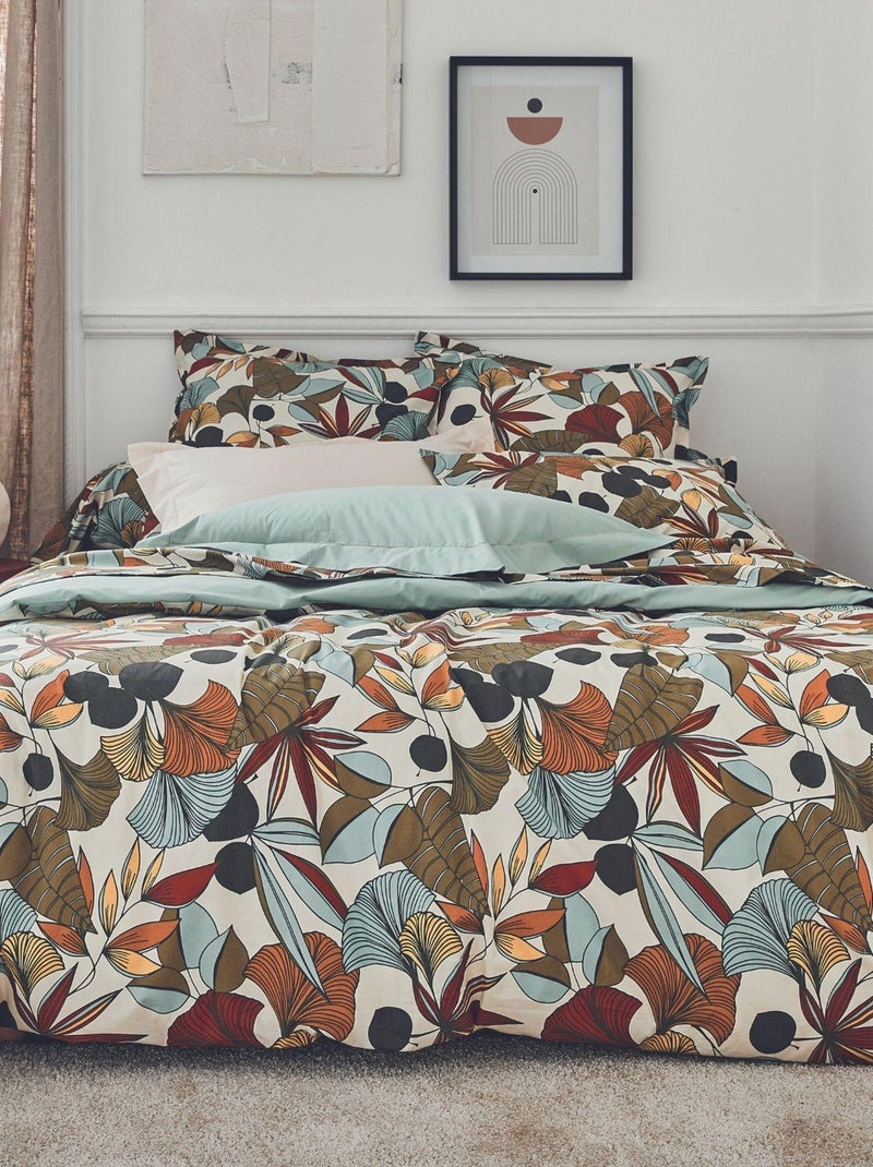 Drap plat esprit nature Vert - Kiabi