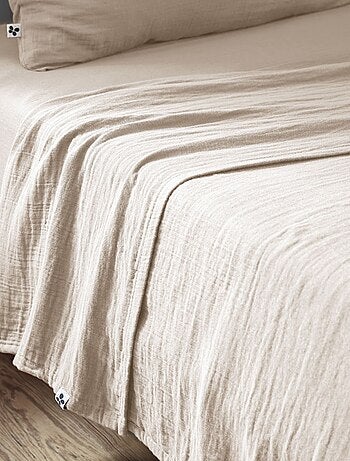 Drap plat gaze de coton