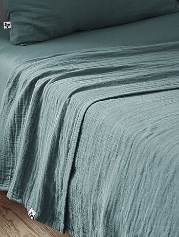 Drap plat gaze de coton