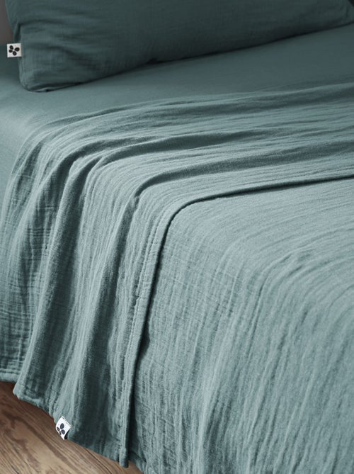 Drap plat gaze de coton Gaïa - Kiabi Drap plat gaze de coton Gaïa - Kiabi