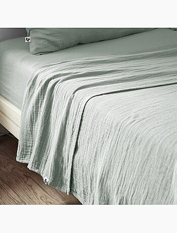 Drap plat gaze de coton Gaïa