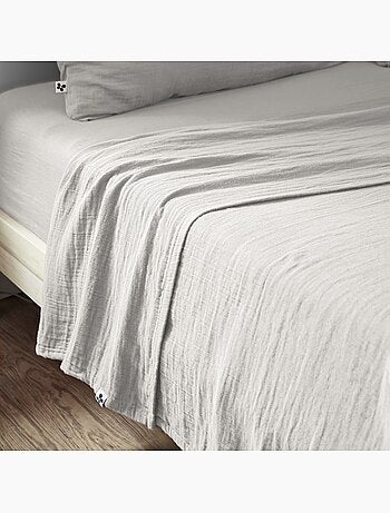 Drap plat gaze de coton