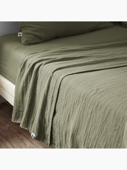 Drap plat gaze de coton - Kiabi Drap plat gaze de coton - Kiabi
