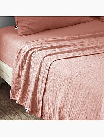 Drap plat gaze de coton