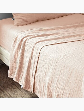 Drap plat gaze de coton