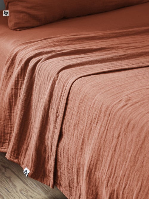 Drap plat gaze de coton - Kiabi